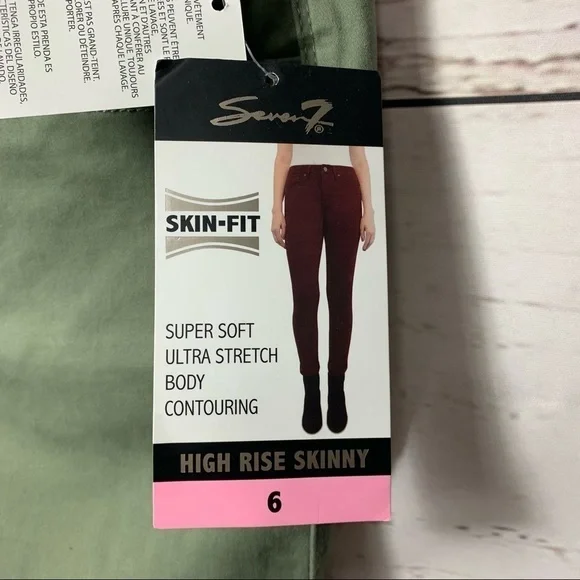 Nwt Seven7 Skin Fit High Rise Skinny Soft Denim Jeans - Picture 5 of 5